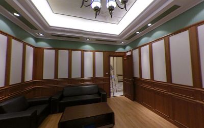   现代办公室_集成墙板样板间_实拍图