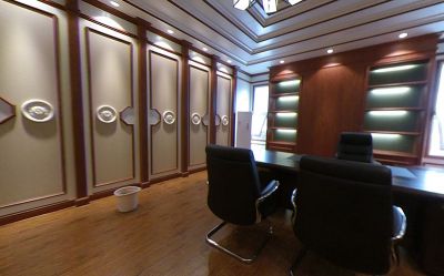   新中式办公室5_集成墙板样板间_实拍图