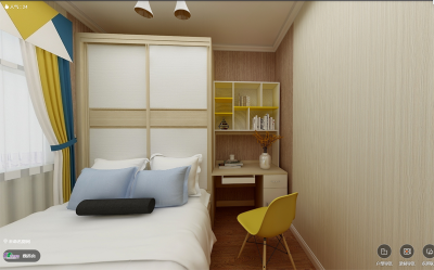   北欧小卧室墙面-8.6平-2500元-魏善良