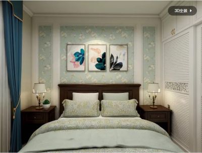   美式_卧室_3D打印画