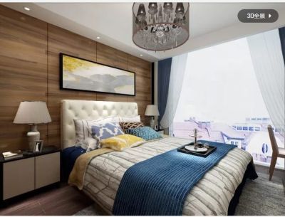   现代_卧室_木纹_抽象纹