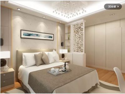   现代_卧室_简洁_白色调